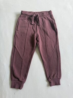 Zara Kids Ribbed Jogger Pants - Mauve Purple Size 2-3 Years Gender Neutral
